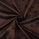Ткань подкладочная (таффета) с рисунком 96 г/м², 100х145 см, 064 т.коричнево-коричневый, Gamma JTR