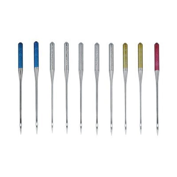 Иглы для швейных машин набор 130/705 H, №70-100, COMBI, 10 игл, в пенале 5111000 ассорти, ORGAN