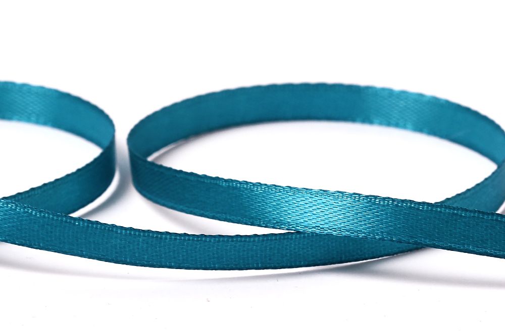 Лента атласная 1-сторонняя 6.0 мм / 33±2 метра, 074 ярко-голубой, Gamma