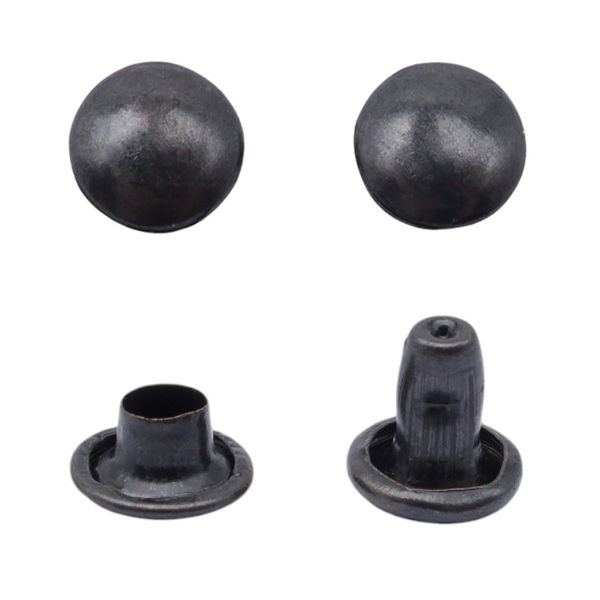 Хольнитены двухсторонние ⌀6 мм, h=6 мм, сталь, New Star №0, цв.оксид, ≈100 шт