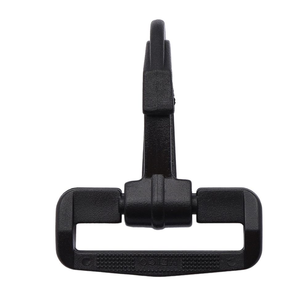 Карабин пластик 40 мм, черный, 50 шт