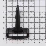 Карабин пластик 30 мм, черный, 50 шт