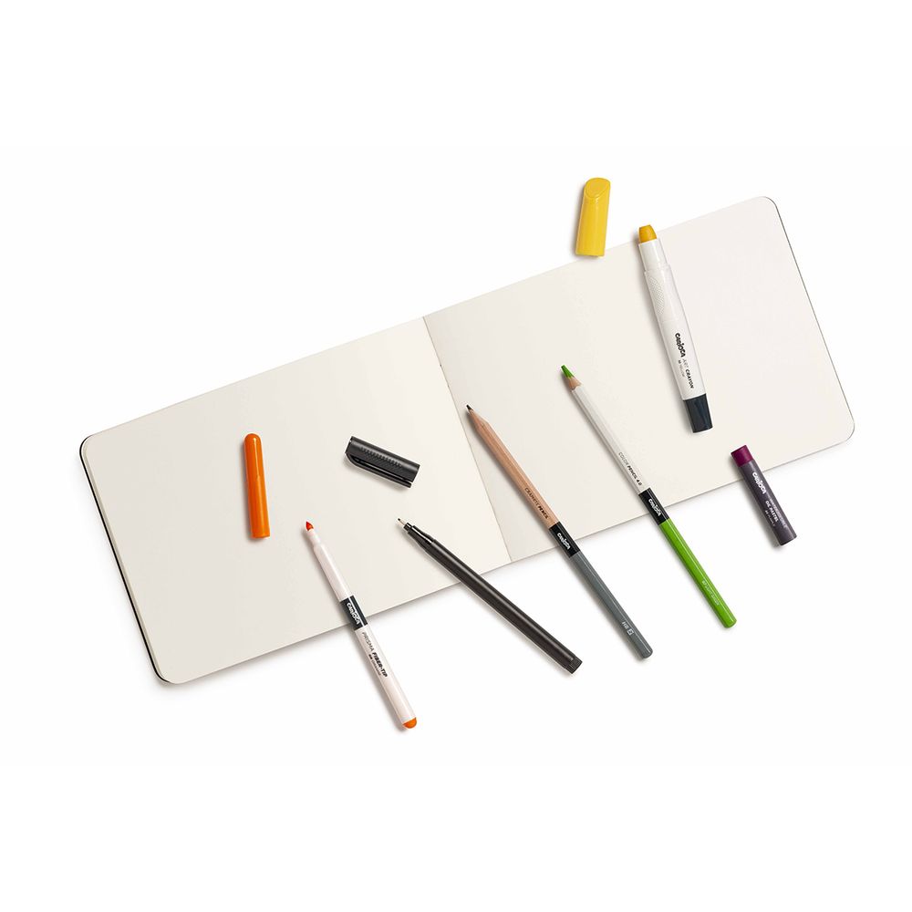 Скетчбук для рисования карандашами A5 140 г/м², 140 г/м², склейка с одной стороны 20 л, 45222, Carioca Plus 45222