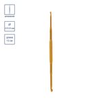 Крючок для вязания двухсторонний ⌀2.5 -3.5 мм, 13 см, металл, в чехле, Gamma HD