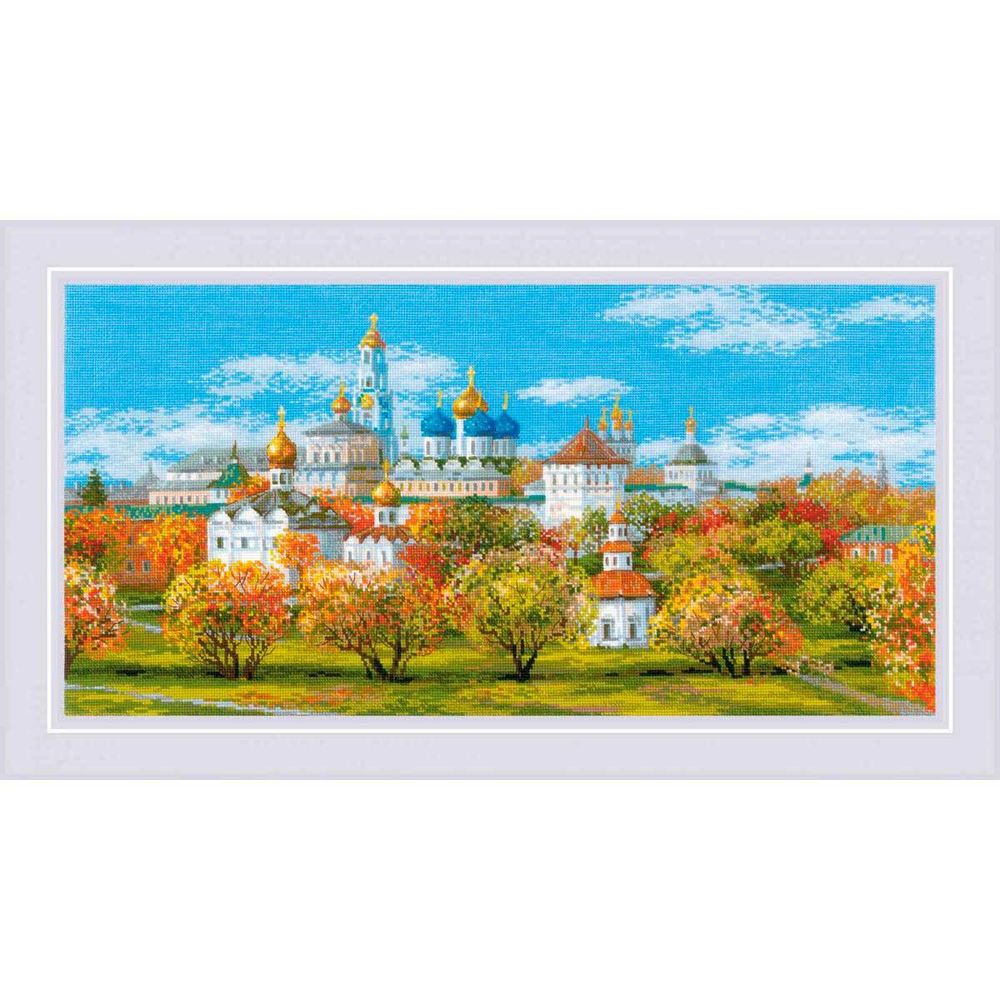 Набор для вышивания нитками Риолис, Сергиев Посад 60х30см
