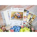 Набор для вышивания нитками Luca-S, Золотое цветение 48х33см