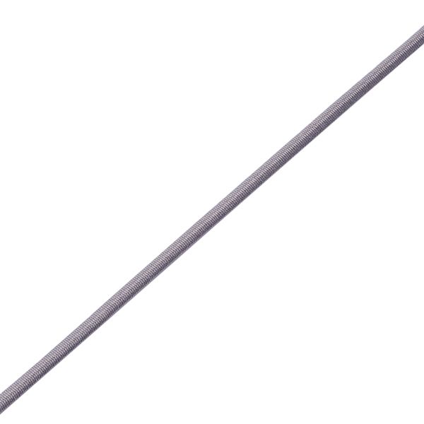 Резинка шляпная (шнур эластичный) ⌀2.0 мм / 30 метров, св.серый