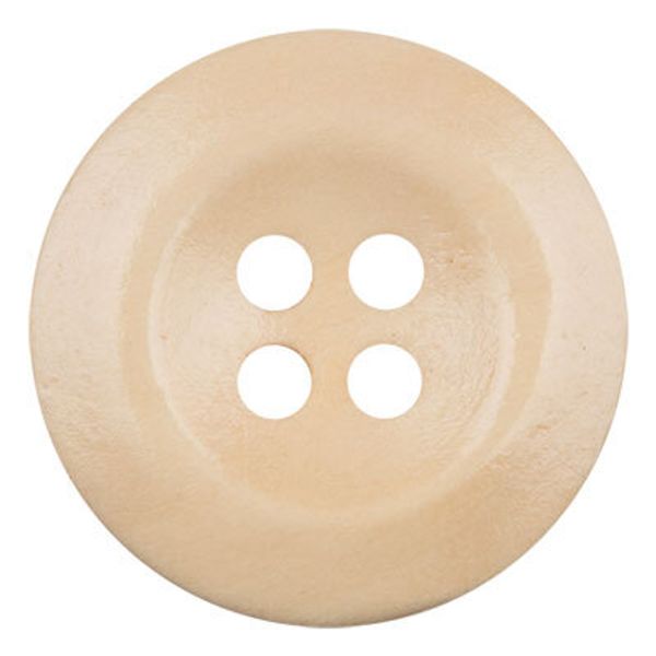 Пуговицы 4 прокола дерево 20 мм, 24 шт, №277 бежевый, Blitz DRN 0067