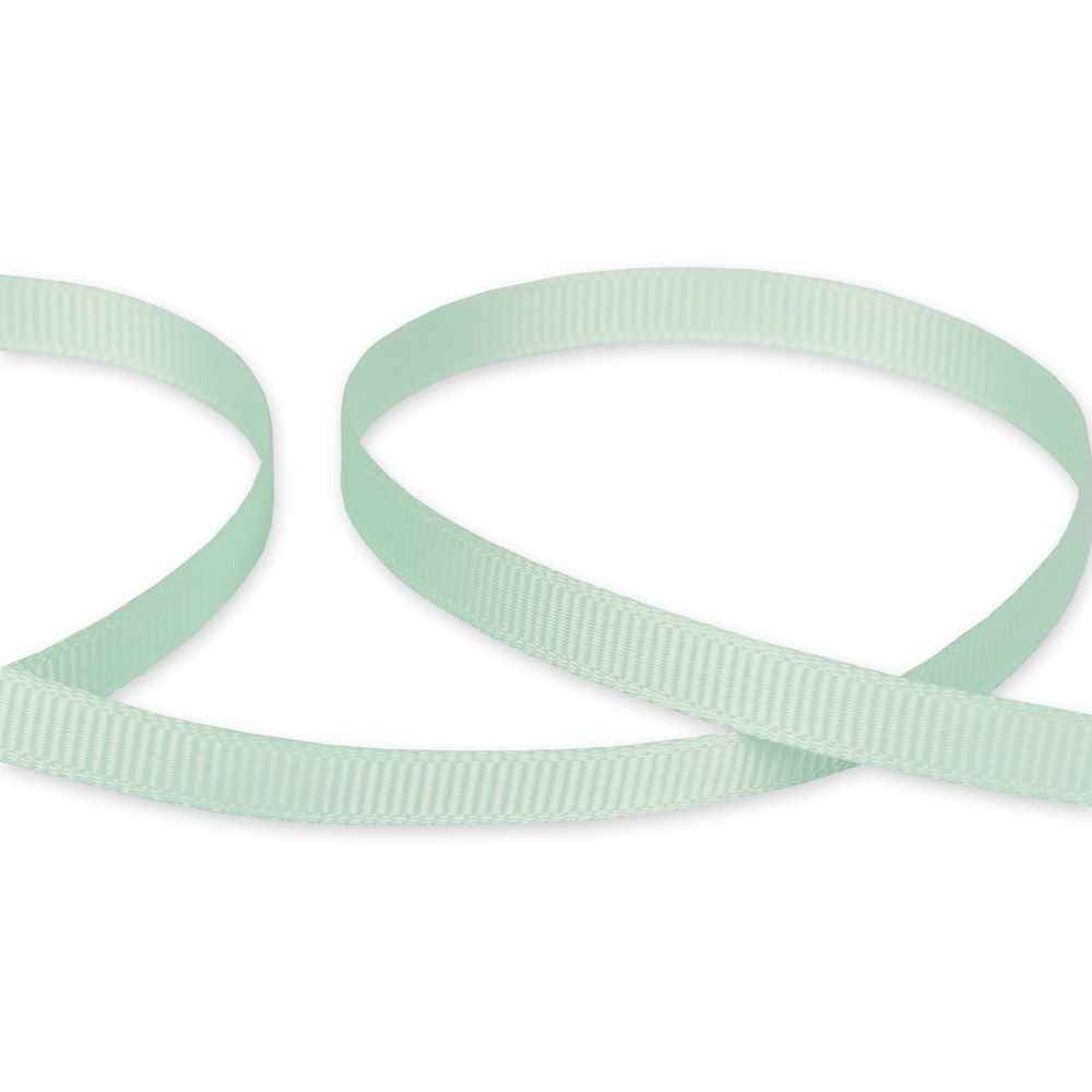 Лента репсовая (в рубчик) 6.0 мм / 45.5 метров, 015 пастельно-зеленый, Gamma GR-06