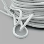 Резинка шляпная (шнур эластичный) ⌀2.0 мм / 100 метров, 0370-0200, С501 - белый