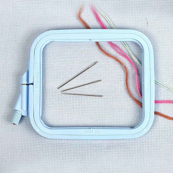 Пяльцы-рамка Nurge пластиковые 110х95 цв.синий