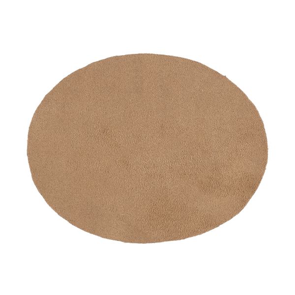 Термозаплатка овал кожзам, замша 13х10 см, 4 шт, 09 замша бежевый, Blitz