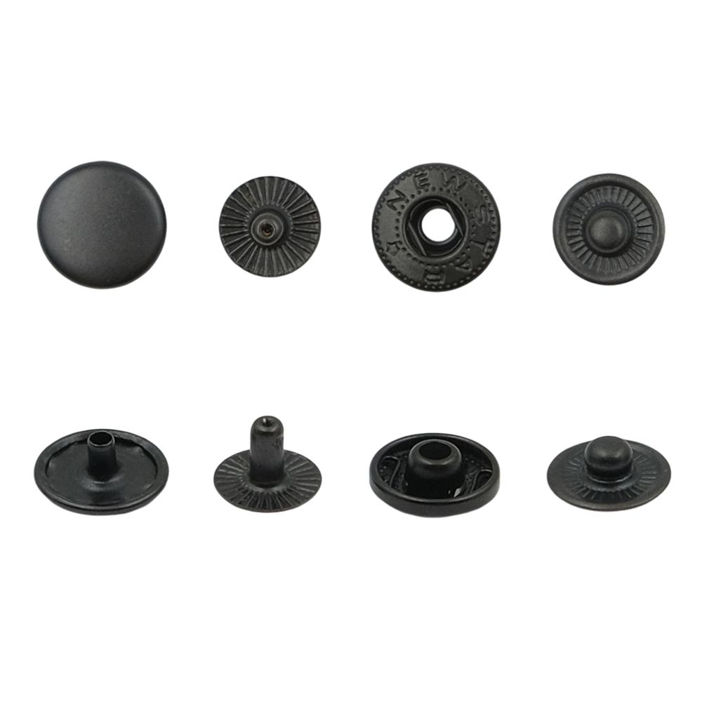 Кнопка Альфа (S-образная) ⌀12.5 мм, ≈1440 шт, №54, СТАЛЬ, оксид, NEW STAR