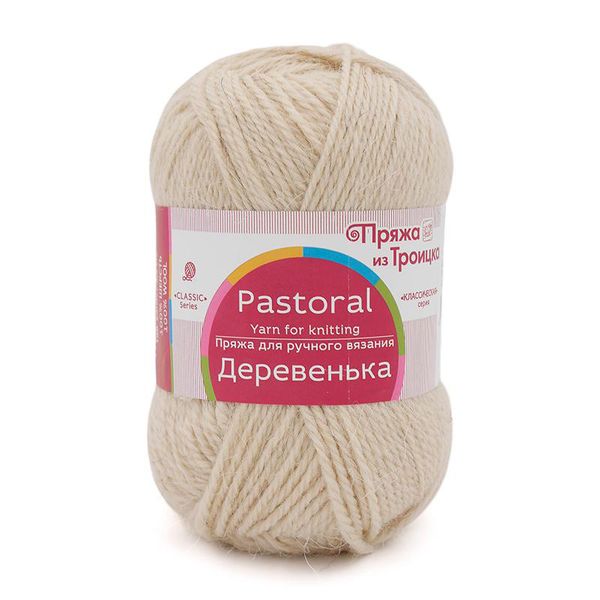 Пряжа Троицкая Деревенька / уп.10 мот. по 100 г, 170 м, 166 суровый