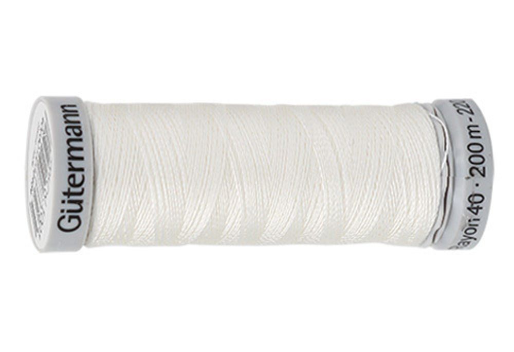 Нить вышивальная Gutermann Sulky Rayon 40, 200м, 1001 молочный, 5 катушек /TOS/