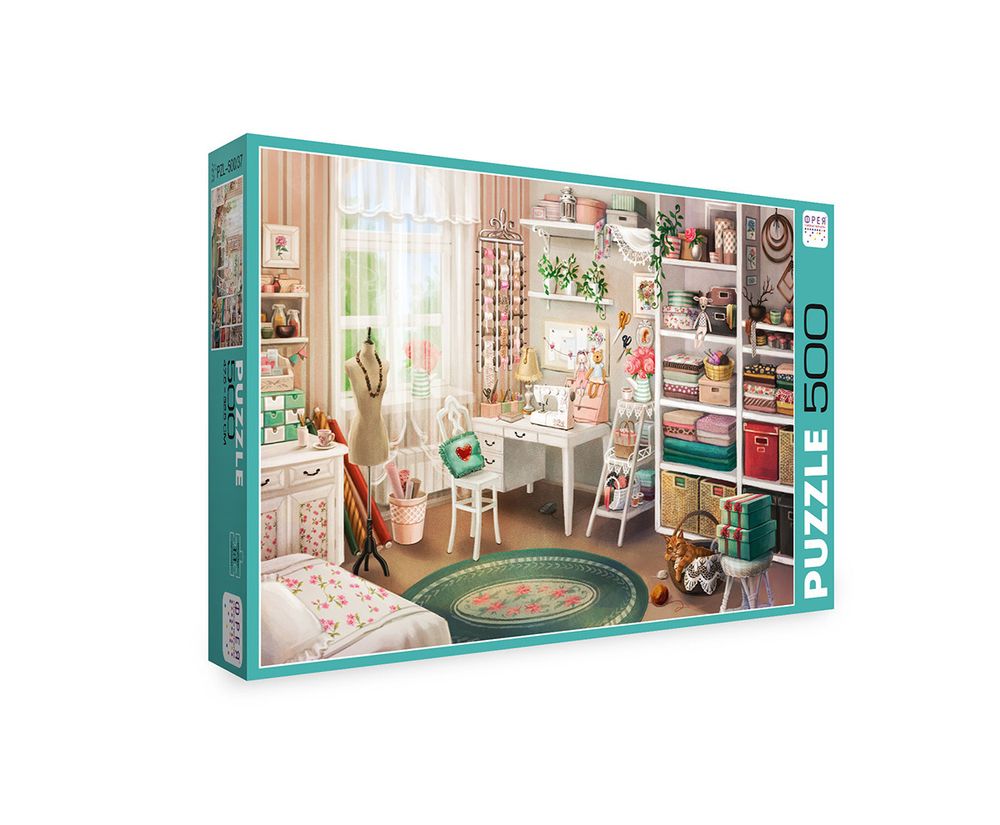 Пазл 500 элементов, Уголок творчества, PZL-500/37, Фрея