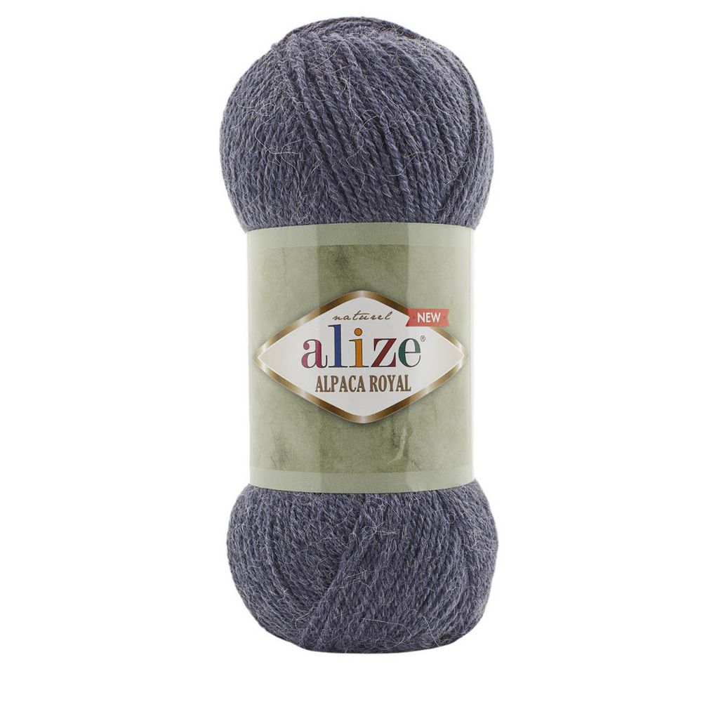 Пряжа Alize (Ализе) Alpaca Royal New / уп.5 мот. по 100 г, 250м, (203 джинсовый меланж)