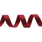 Лента декоративная ёлочка 25.0 мм / 20±1 метров, 54 т.малиновый