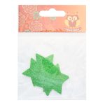 Набор декоративных элементов из ткани Звездочки 35х0,5мм 8 шт (зелёный), 28655