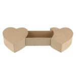 Заготовка из папье-маше Коробочка-сердца, 20х11.5х5 см, PAM-058 Love2art