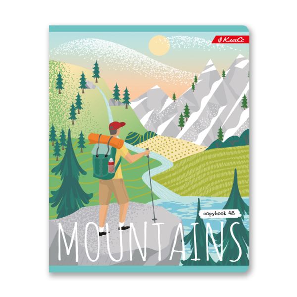 Тетрадь ученическая общая, A5+ 48 л. на скобе 65 г/м², белизна 100%, 10 шт, линия в термоусадочной пленке, 000329 Путешествия, Светоч 48ТСК5_3_2