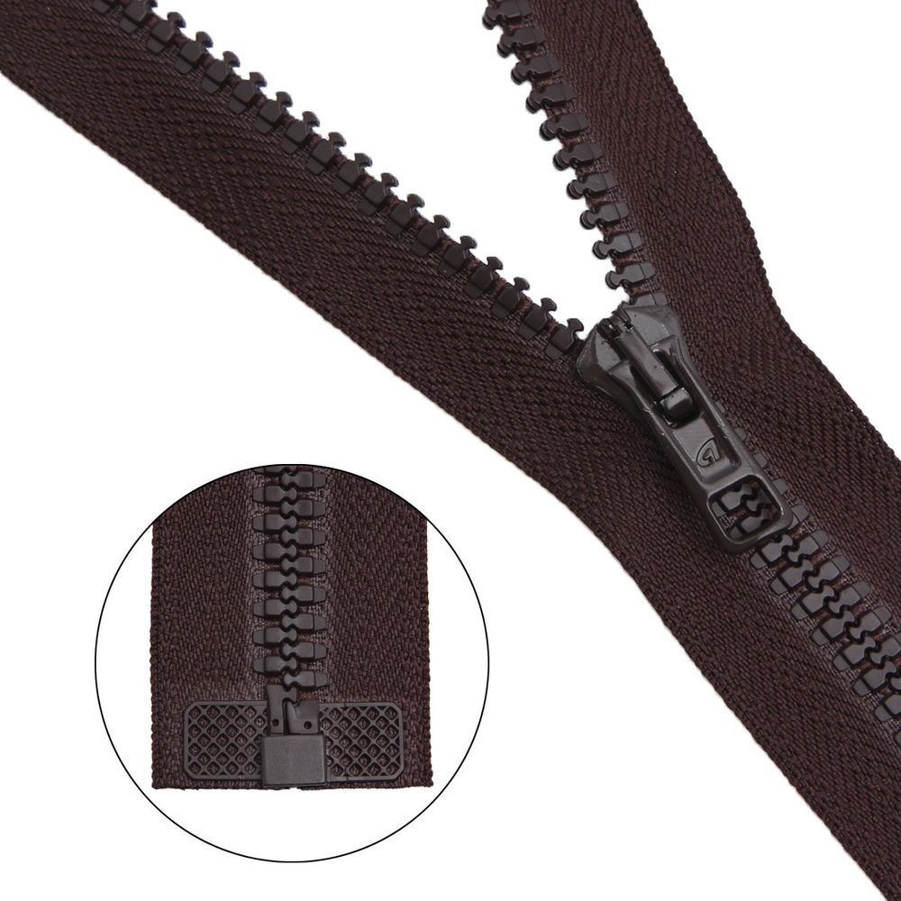 Молния трактор Arta Т6 (6 мм) 1 зам., разъем., 65 см, цв. 068 т.коричневый, уп.5 шт