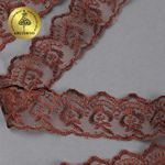 Кружево капроновое 45 мм / 9.14 м, TBS.30010 цв.142 (158) коричневый, Kruzhevo