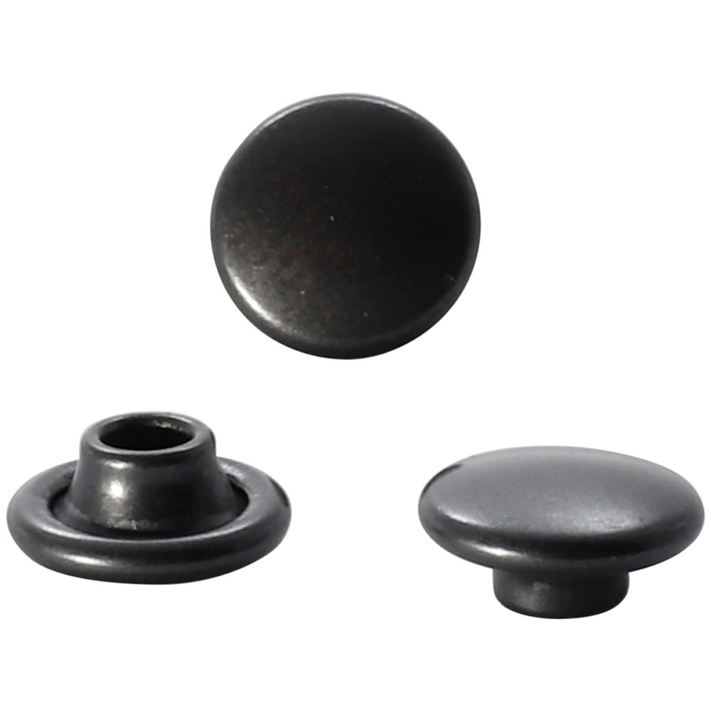 Хольнитены джинсовые ⌀8 мм, |БЕЗ ГВОЗДЯ|, BIG, черный, 100 шт