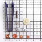 Кнопка Альфа (S-образная) ⌀15.0 мм, 10 шт, латунь, медный, 10 шт, Prym