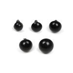 Набор глаз в органайзере винтовые пластик бусинки d7-18мм 48 шт с фикс №2