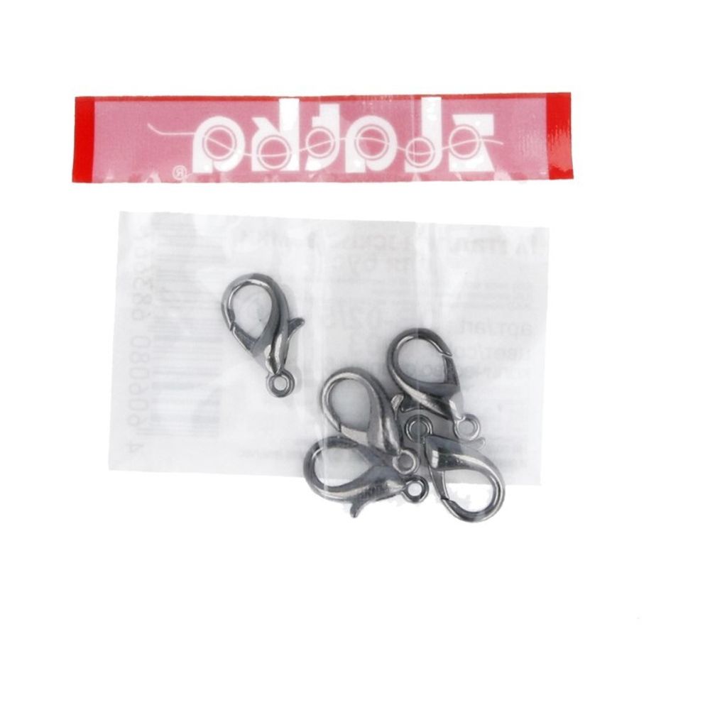 Замок для бус карабин 14 мм, 5 шт, №03 черн.никель, Zlatka DB-02/5