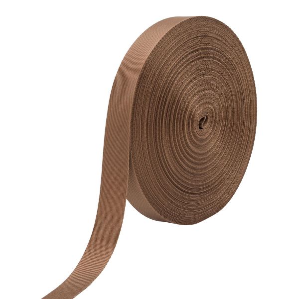 Стропа (ременная лента) 25 мм / 45.5 метров, [15 г/пог.м], охра цв. 22, ГРХ10034