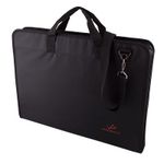 Папка на молнии А2 77х58х6 см, 100% нейлон, широкая/ черный SHH-02, Vista-Artista