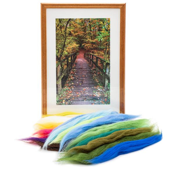 Набор для валяния (живопись цветной шерстью) 