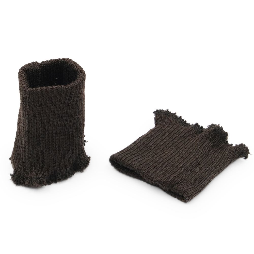 Манжеты трикотажные 8.5х9.5 см, 1 пара, плотные, 729 коричневый