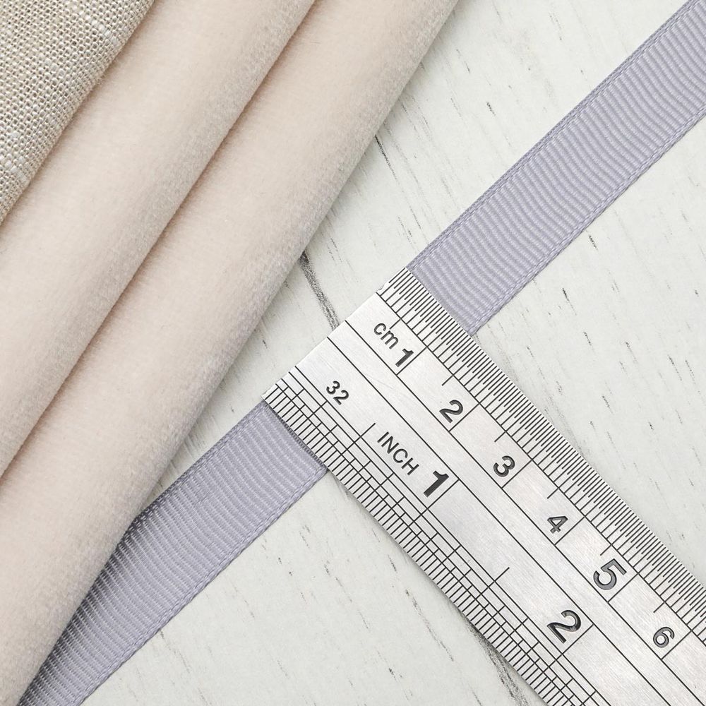 Лента репсовая (в рубчик) 12.0 мм, 148 стальной, уп.18,28 м