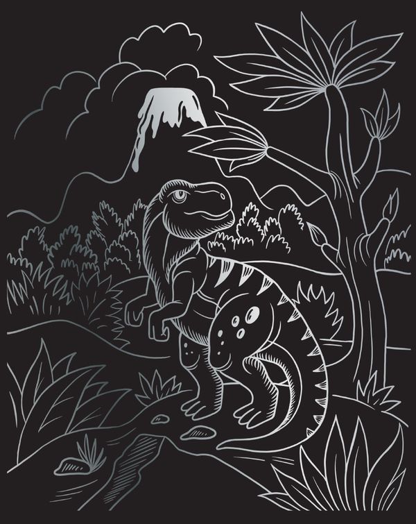 Набор для творчества Гравюра №68 Тираннозавр, 20х25.5 см, Hobbius SGHK