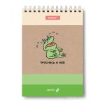 Блокнот на гребне A5 60 л., 4 шт, клетка, Проснись и ной 01254, Светоч Б130