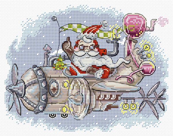 Набор для вышивания нитками МП Студия (Жар-птица), Весёлый полёт, 16х20 см