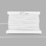 Лента (тесьма) шторная: сборка нефиксированная (1 шнур с колечкам) 15 мм / 50 метров