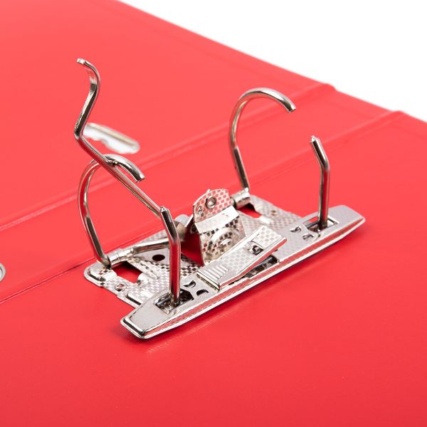 Регистратор PVC, 2-х стороннее покрытие, мет.уг. 50 мм, 10 шт, Premier A4 арочный механ, красный ЕС100261004, Expert Complete