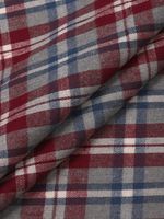 Фланель рубашечная 150 г/м², 150 см / 2 метра, TBY.Fl.T555, 555 серо-красный