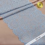 Кружево бельевое эластичное 205 мм / 3 м, TBY.YSTL00839, цв.L3090 голубой, Kruzhevo