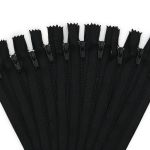 Молния спираль (витая) брючная Arta Т4 (4 мм) 1 зам., н/раз., 20 см, цв. 580 черный, уп.10 шт