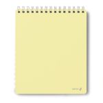 Блокнот с пластиковой обложкой, тиснение серебряной фольгой, 500 мкр, на гребне, A5 60 л., 4 шт, клетка, Ваниль 01038, Светоч 60Б29