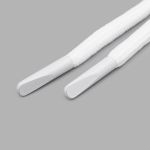 Шнурки круглые с металлическим наконечником 4.0 мм / 100 см, 1 пара (2 шт), белый, 6220-0133