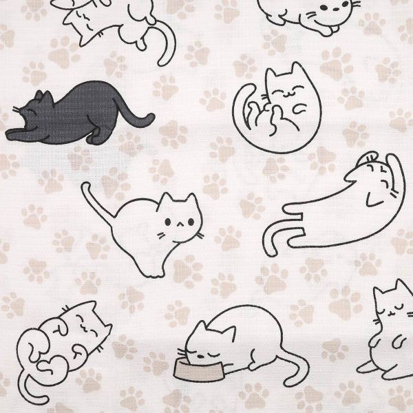 Полотно вафельное набивное арт 60 рис 5563 вид 1 Котики, 50х100 см, Astra&Craft