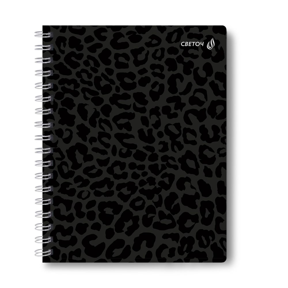 Тетрадь ученическая общая, выборочный УФ лак, A5 48 л. на гребне 65 г/м², белизна 100 %, 8 шт, клетка, 01176 Просто гений, Светоч Т106