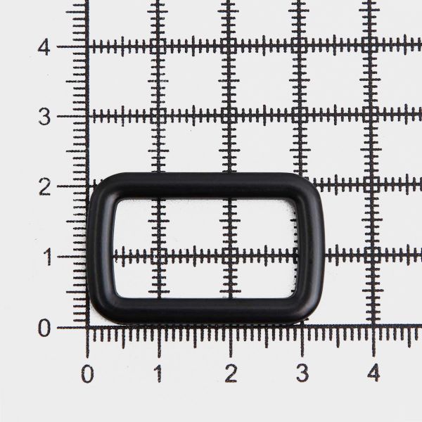 Рамка прямоугольная металл 25 мм /33х21 мм/ черный матовый, ГУ12749, 4 шт