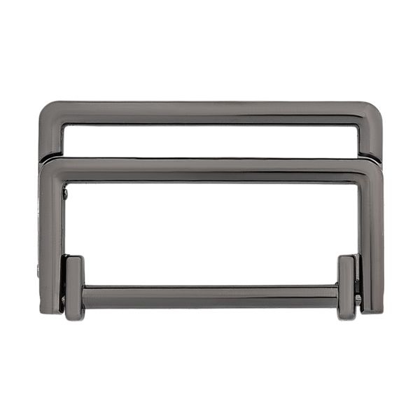 Пряжка прямоугольная 30 мм, металл (Pewter олово (черный никель)), МТ_1872, 6 шт